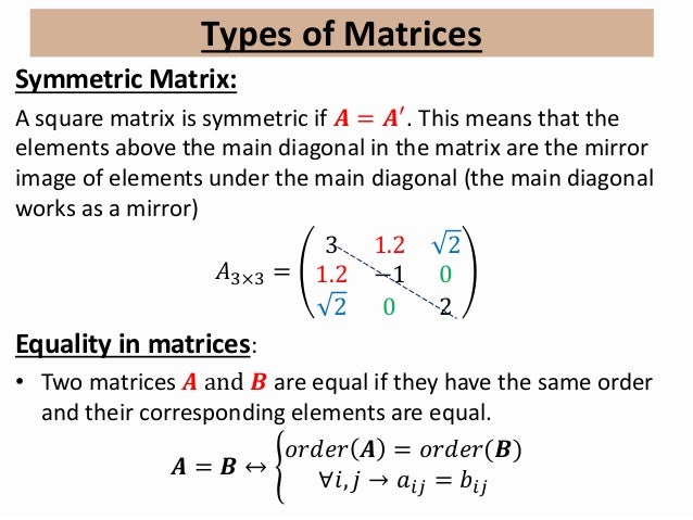 Matrix algebra