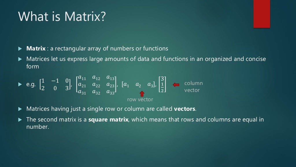 GATE Preparation : Matrix Algebra