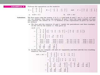 definition types operations properties application of matrices | PPT