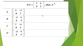 Matrix and determinant URT [Autosaved].pptx