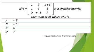 Matrix and determinant URT [Autosaved].pptx