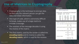 Application of matrices in real life and matrix | PPTX | Chemistry ...