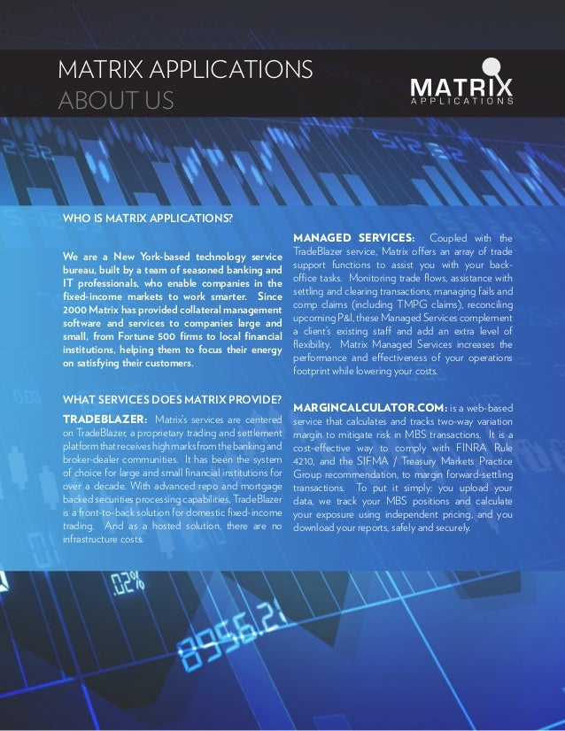 Matrix Applications Brief