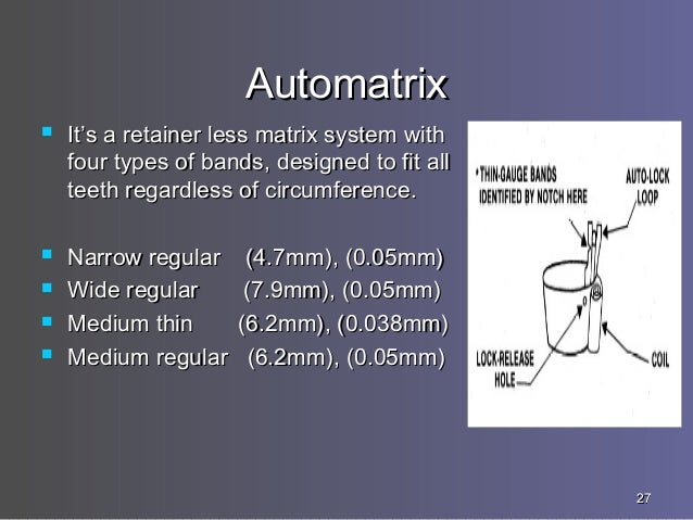 Matrix Bands