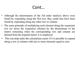 Brief review on matrix Algebra for mathematical economics | PPTX