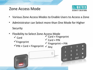 Matrix Security Solutions: COSEC - Access Control and Time-Attendance | PPT
