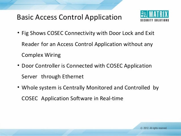 Matrix Security Solutions Cosec Access Control And Time