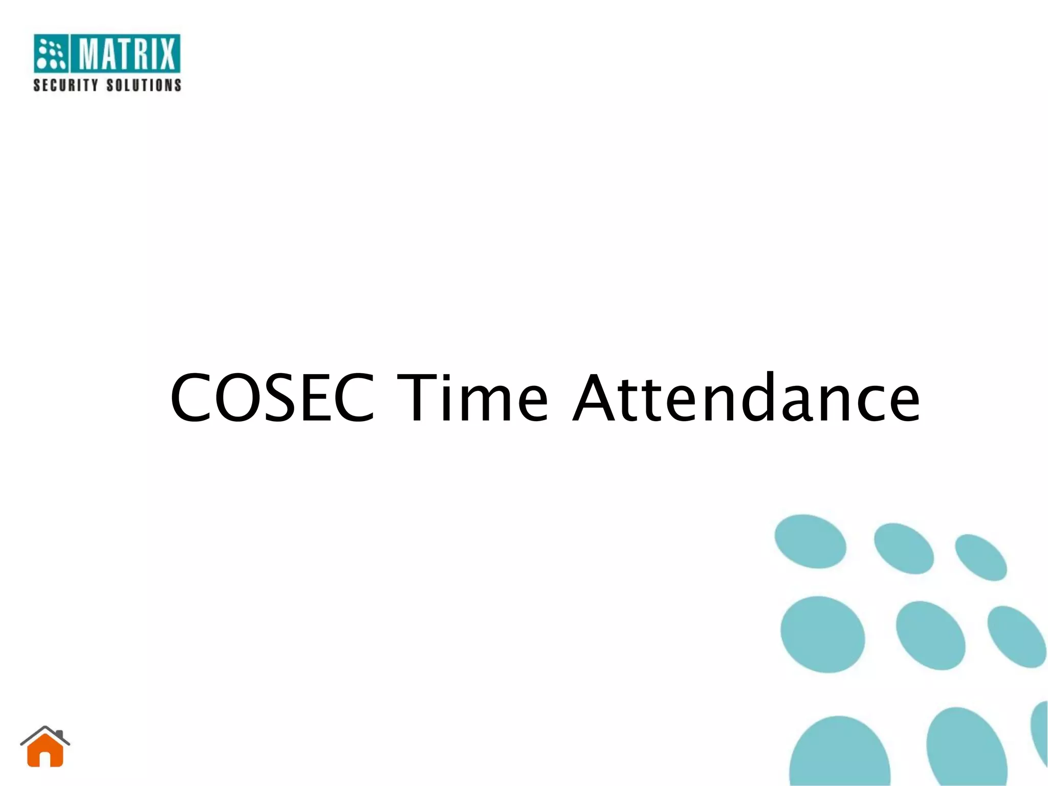 COSEC Time Attendance
 
