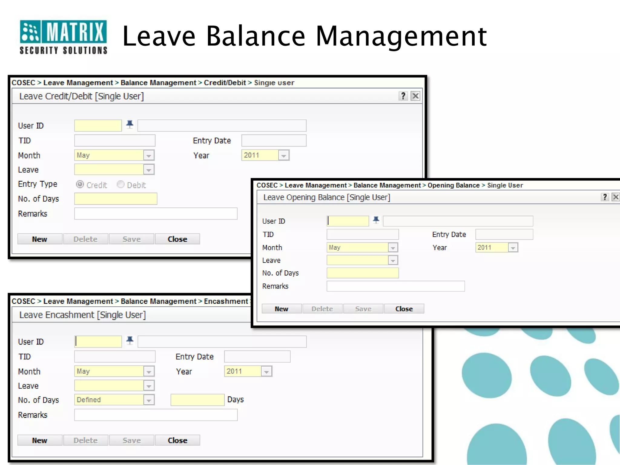 Leave Balance Management
 
