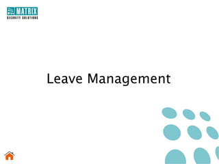Leave Management
 