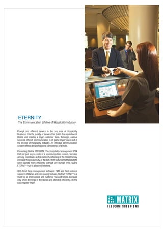 Matrix eternity hospitality pbx_brochure