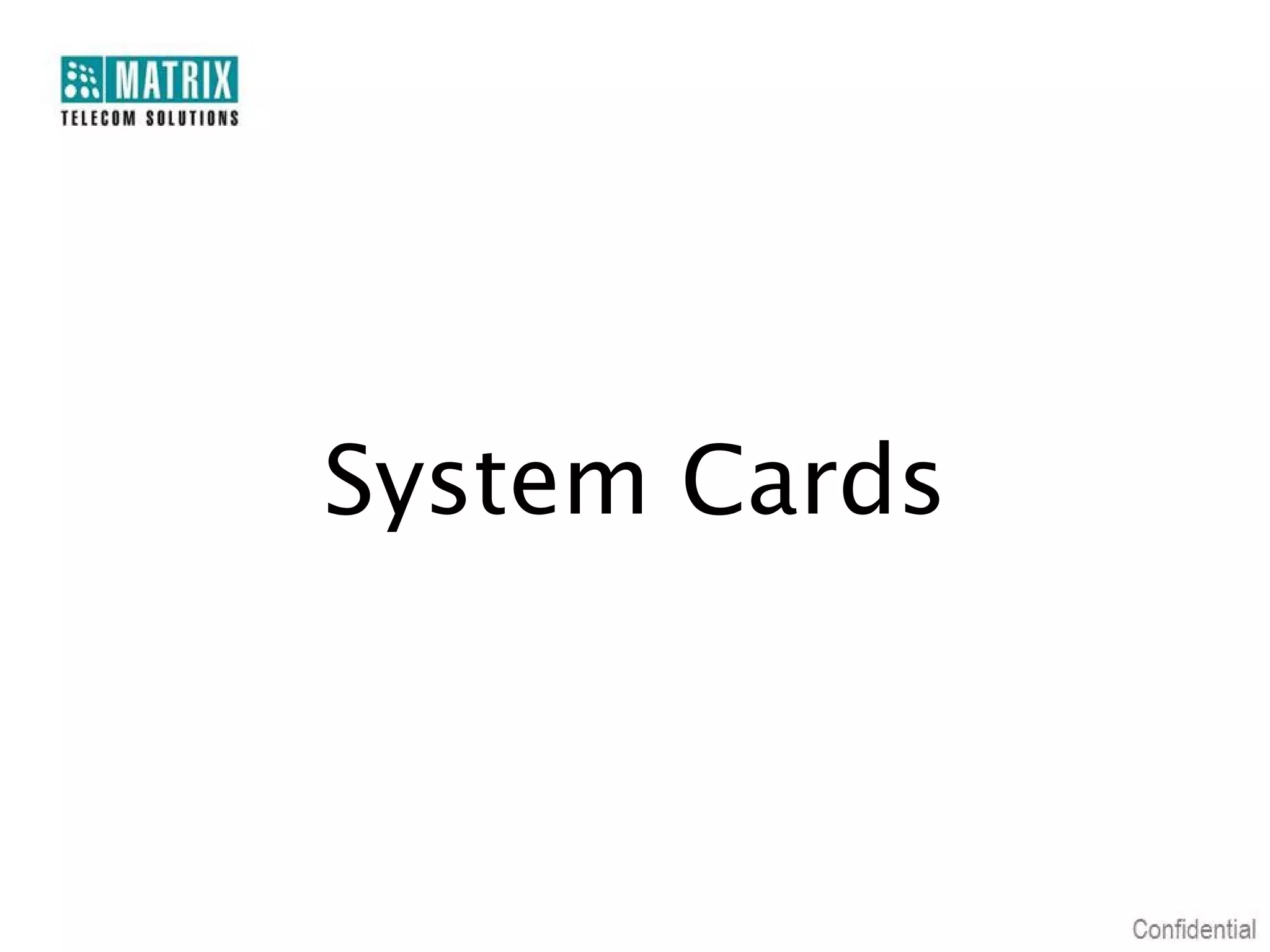 System Cards

 