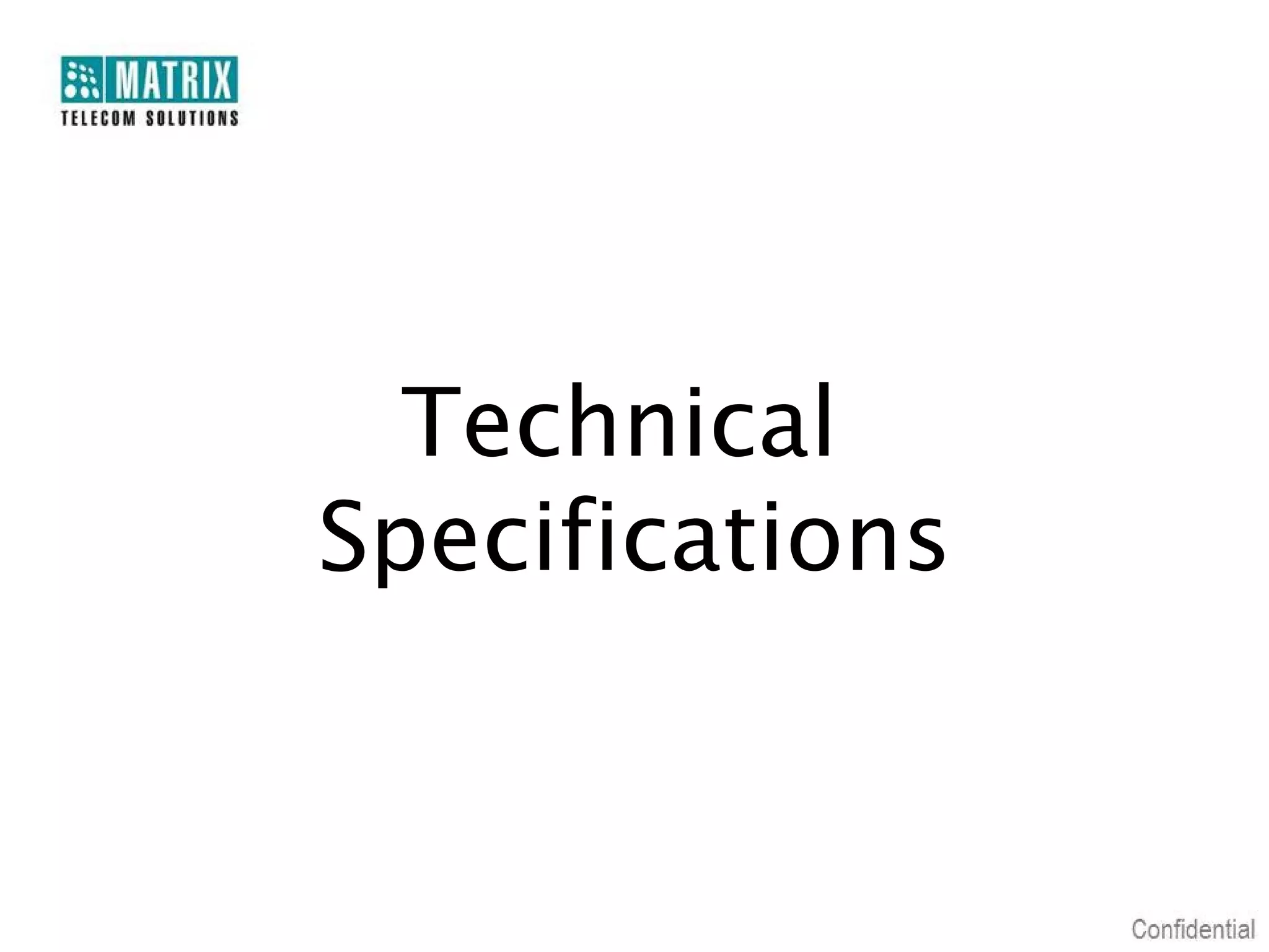 Technical
Specifications

 