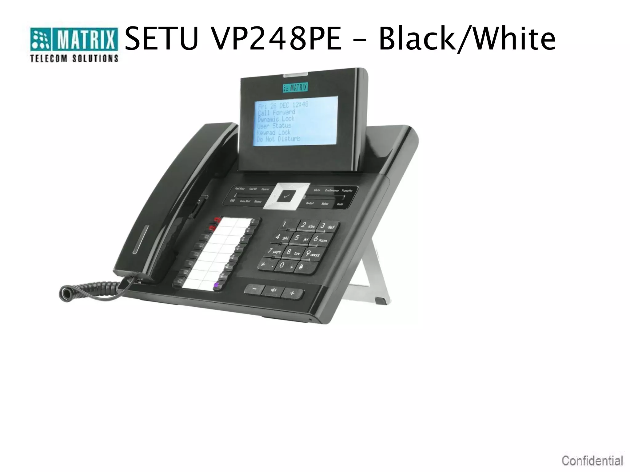 SETU VP248PE – Black/White




    6
 