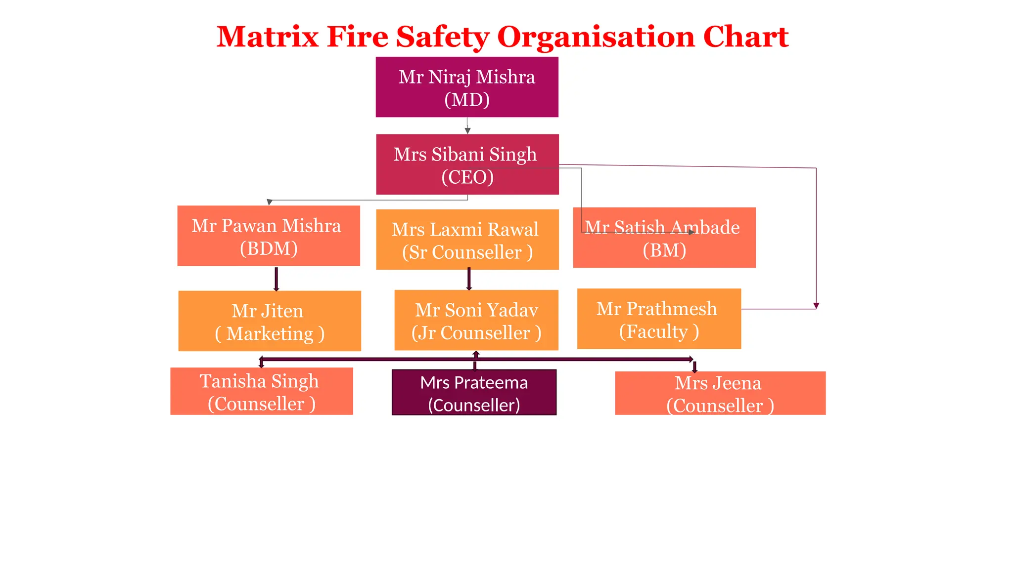 Matrix Fire Safety Organisation chart.pptx