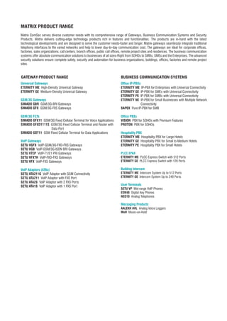 GATEWAY PRODUCTS CATALOGUE