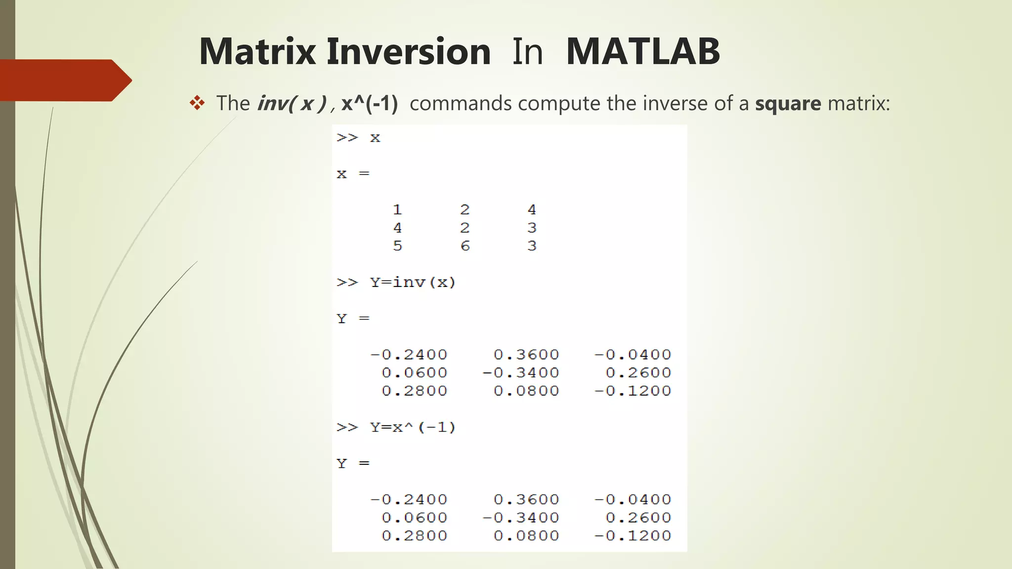 Matrix inversion | PPTX
