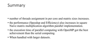 MAtrix Multiplication Parallel.ppsx | Computing | Technology & Computing
