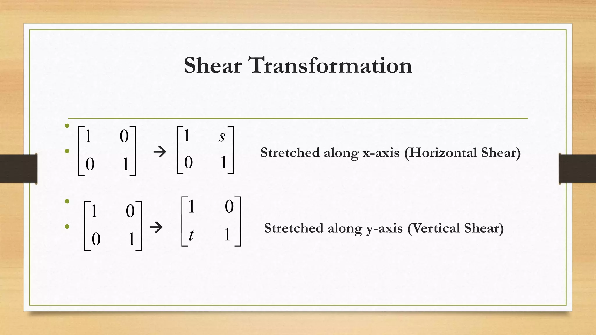 Matrix of linear transformation 1.9-dfs | PPTX