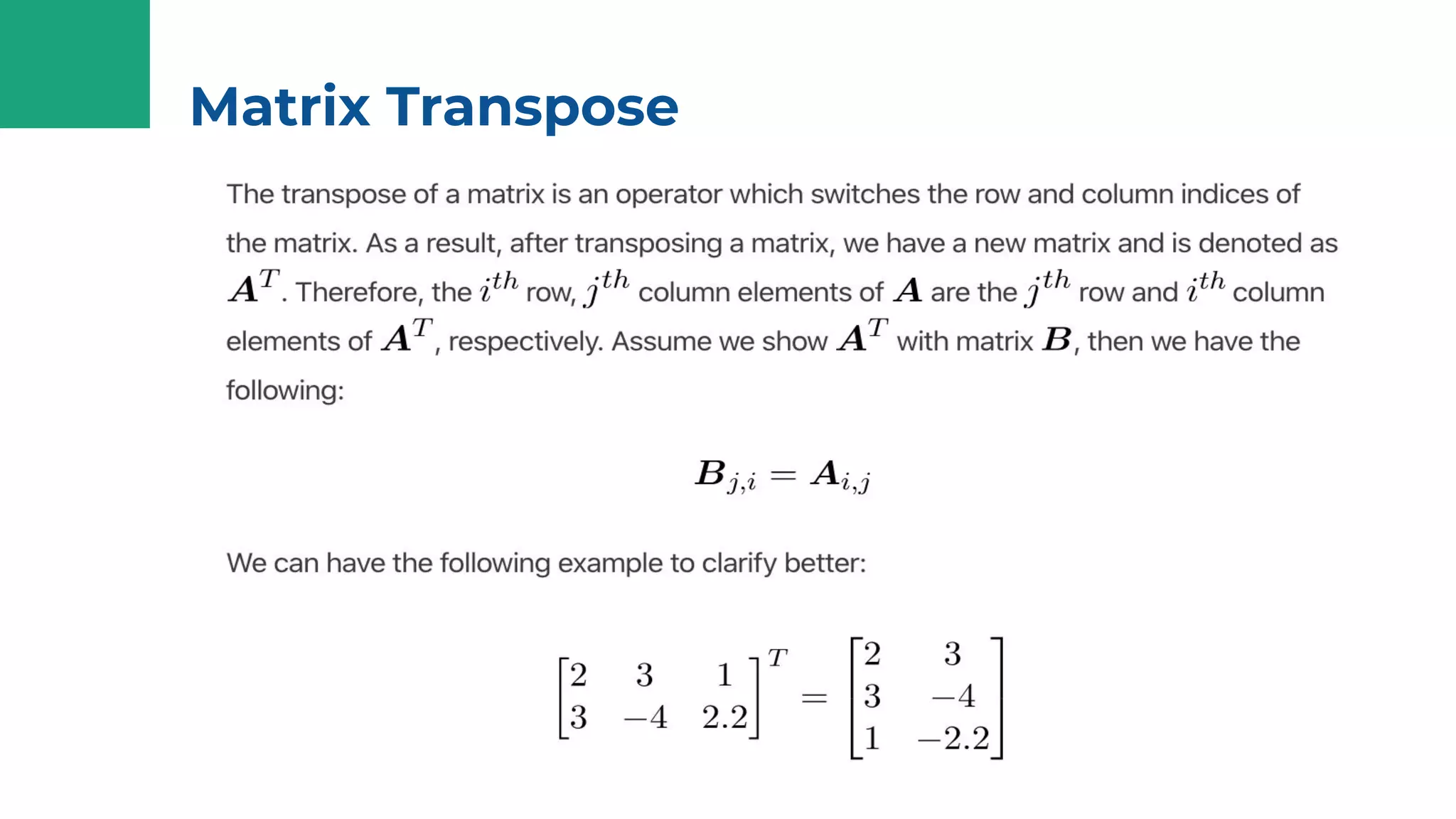 Matrix operations in practice using python | PDF