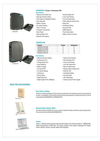 Matrix pbx products catalogue
