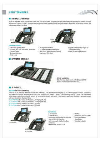 Matrix pbx products catalogue