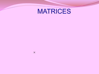 
MATRICES
 