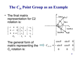 Matrix Representation of Symmetry Groups.ppt