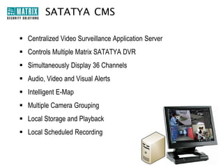SATATYA DVR Features List

 