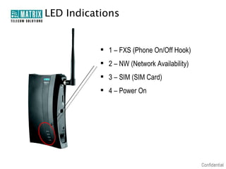 Matrix Telecom Solutions: SIMADO GFX11 - FCT | PPT