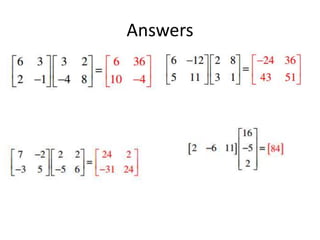 Answers
 