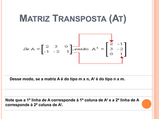 Matriz Transposta (At)