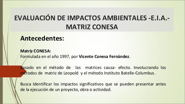 Matriz conesa