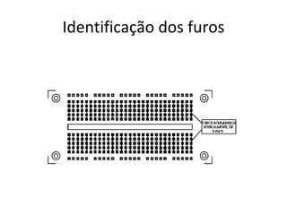 Identificação dos furos 