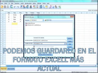 Matriz de datos: SPSS&Excell 
