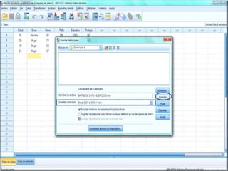 Matriz de datos: SPSS&Excell 