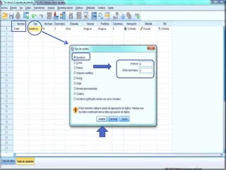 Matriz de datos: SPSS&Excell 