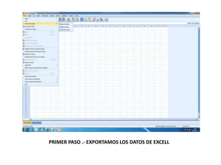 PRIMER PASO .- EXPORTAMOS LOS DATOS DE EXCELL