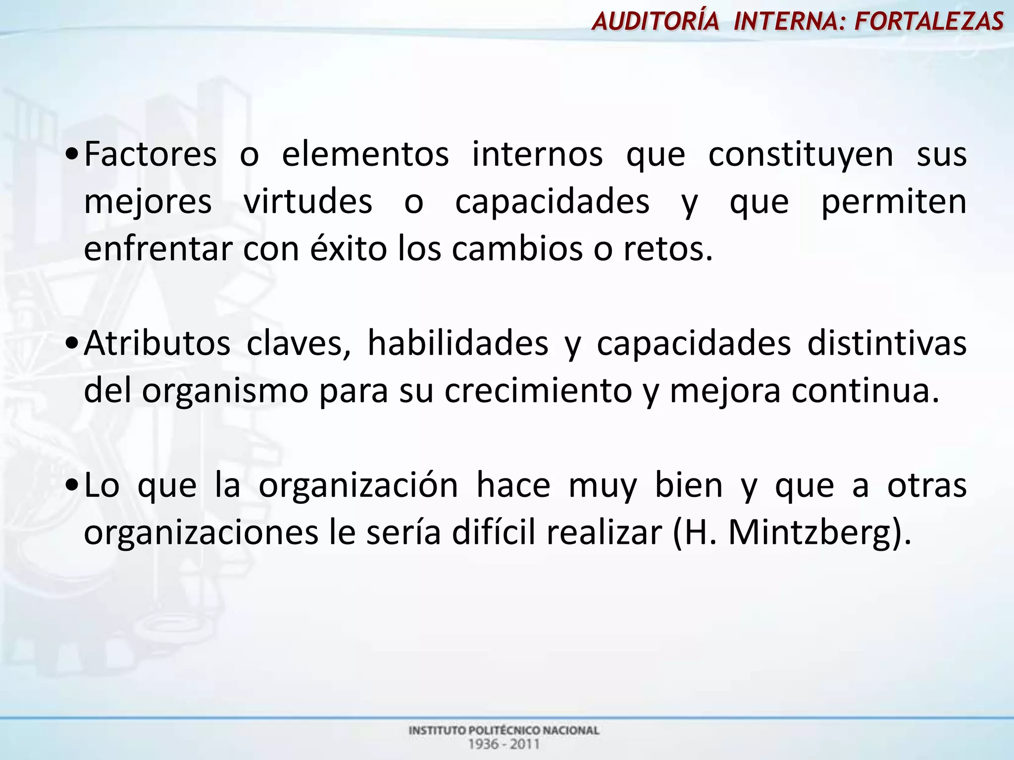 Factores Reeve Matriz de evaluación de factores internos | PPT