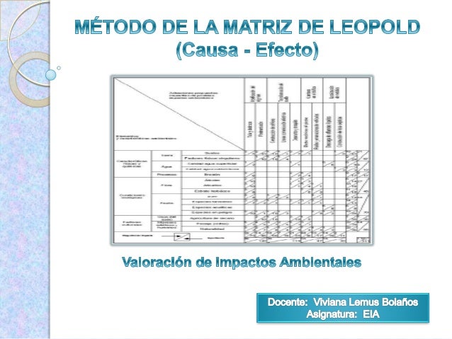 Matriz de leopold