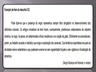 Matriz Comentada de Língua Portuguesa SPAECE