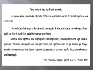 Matriz Comentada de Língua Portuguesa SPAECE