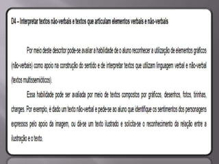 Matriz Comentada de Língua Portuguesa SPAECE