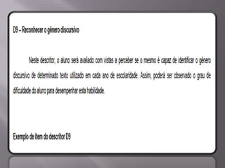 Matriz Comentada de Língua Portuguesa SPAECE