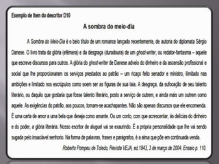 Matriz Comentada de Língua Portuguesa SPAECE