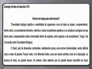 Matriz Comentada de Língua Portuguesa SPAECE