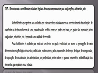 Matriz Comentada de Língua Portuguesa SPAECE