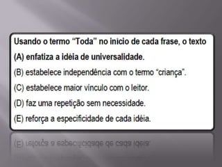 Matriz Comentada de Língua Portuguesa SPAECE