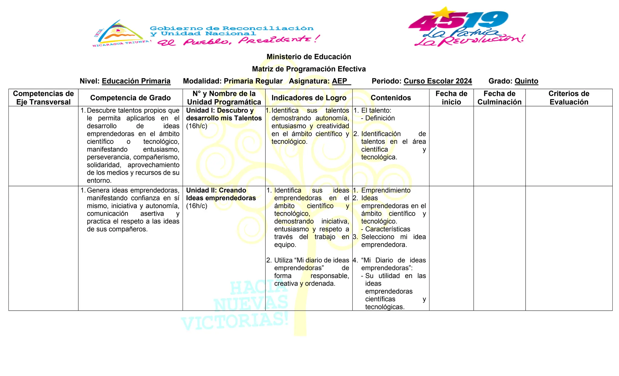 Matriz de Programación Efectiva AEP (Quinto Grado 2024).pdf