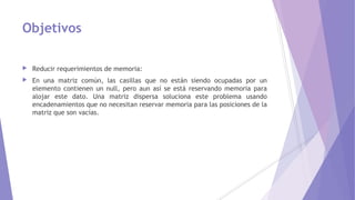 Matriz dispersa PPT Descarga Gratuita